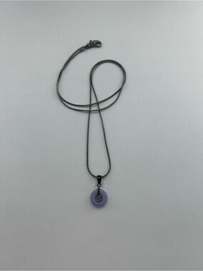 Lavender Circle Pendant Necklace - Women Jewelry